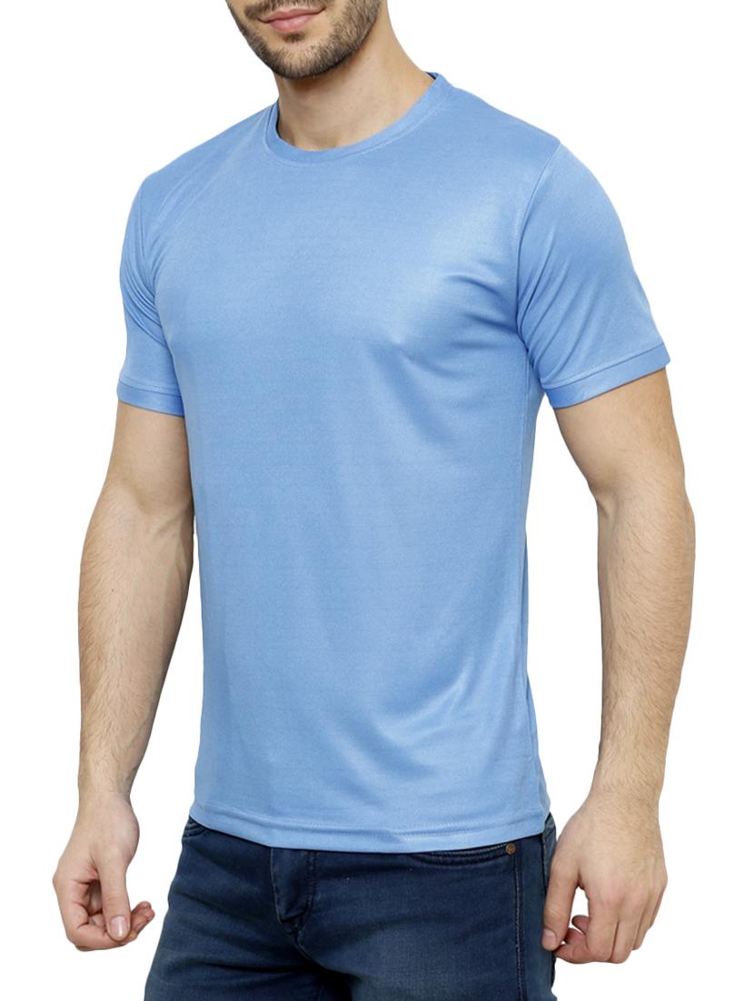 blue polyester tshirt - 15261394 -  Standard Image - 1