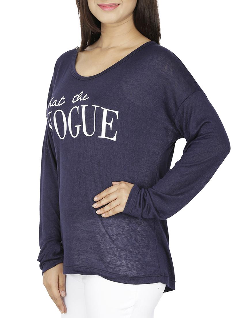slogan printed top - 15262291 - Standard Image - 1