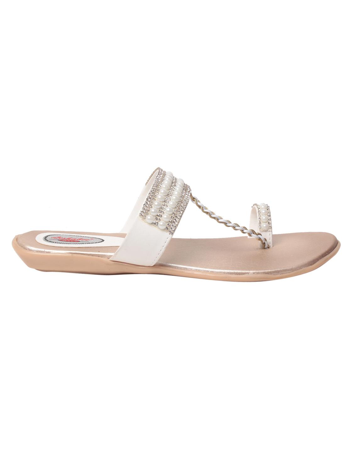white one toe sandal - 15262873 - Standard Image - 1