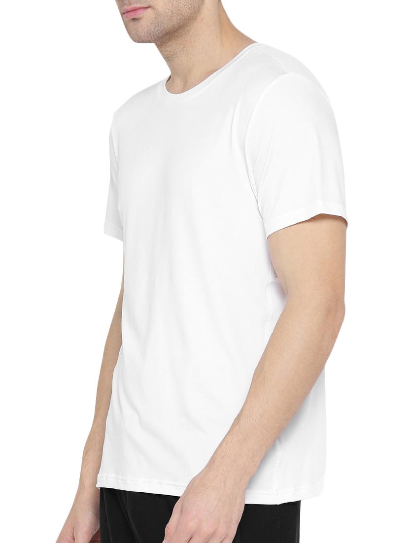 white solid t-shirt - 15263822 - Standard Image - 1