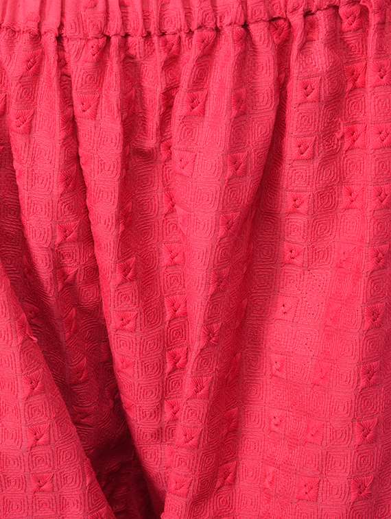 orange cotton combo palazzo - 15265279 - Standard Image - 4