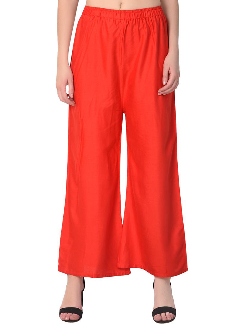set of 2 multicolored solid palazzos - 15265282 - Standard Image - 1