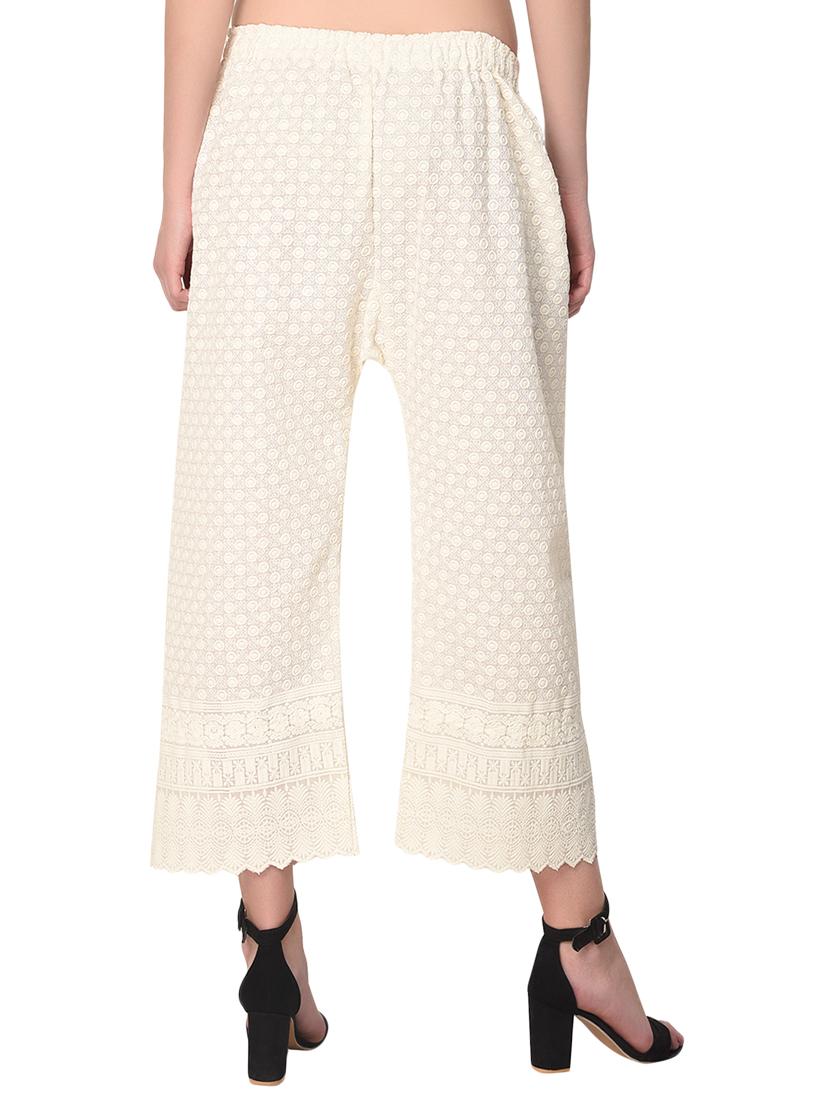 blue cotton combo palazzo - 15265286 - Standard Image - 6