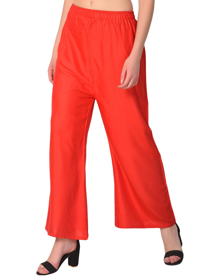 set of 2 multicolored solid palazzos - 15265288 - Standard Image - 6