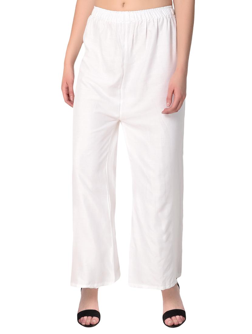 set of 2 multicolored solid palazzos - 15265289 - Standard Image - 6