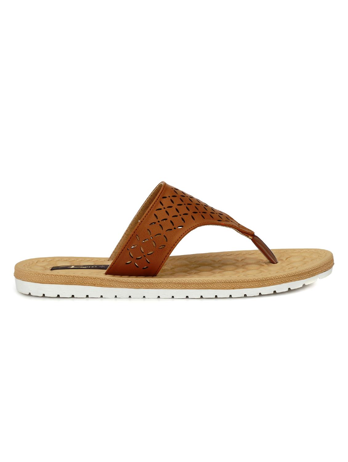 tan open thong  sandal - 15266244 -  Standard Image - 1