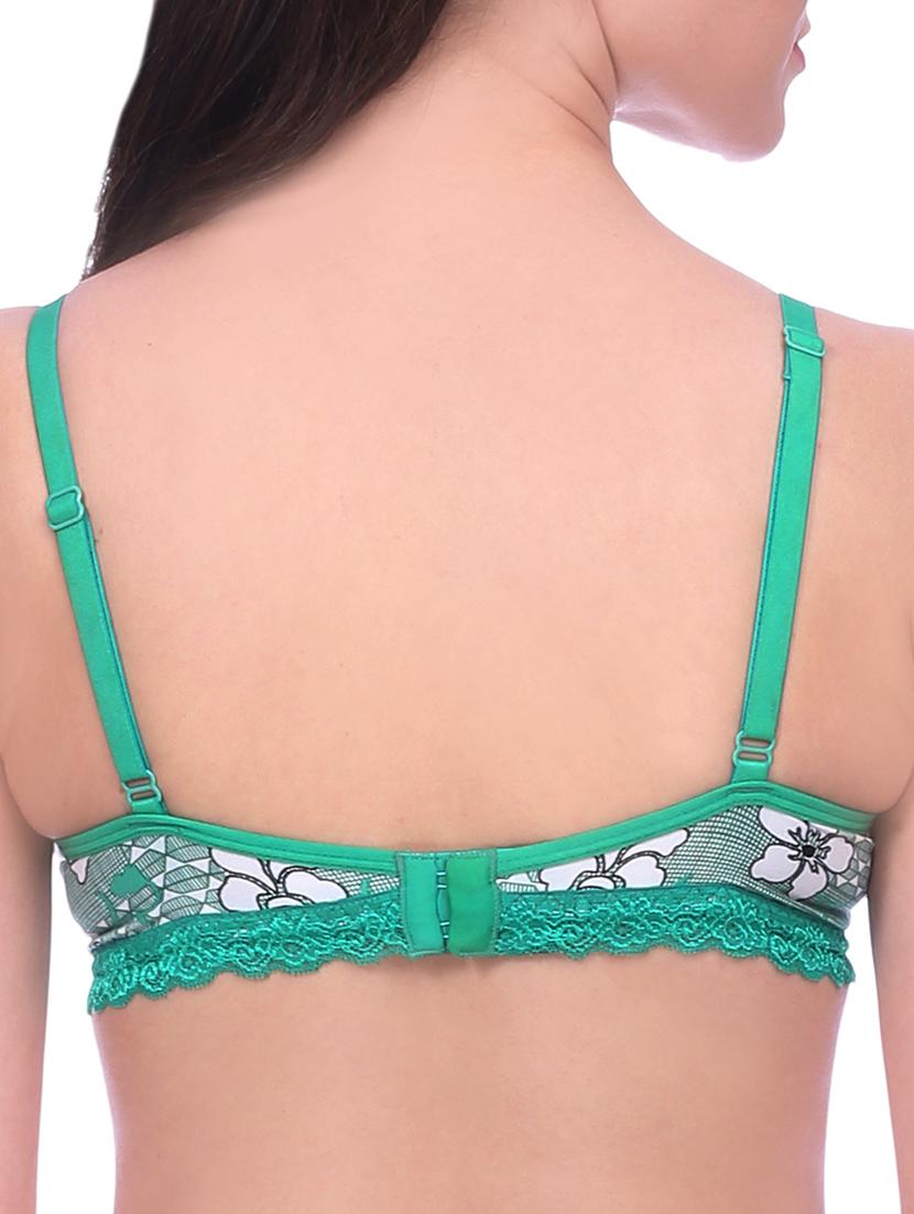 floral lace trim bra - 15273287 -  Standard Image - 1