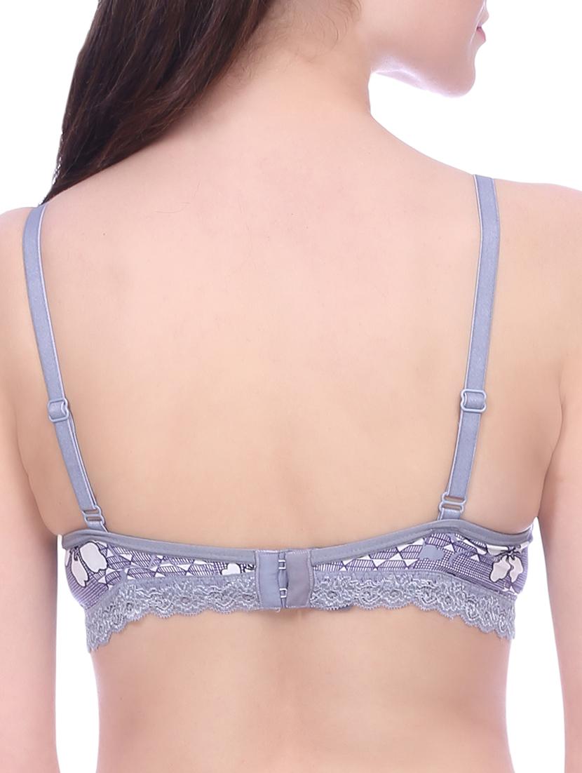 floral lace trim bra - 15273288 -  Standard Image - 1