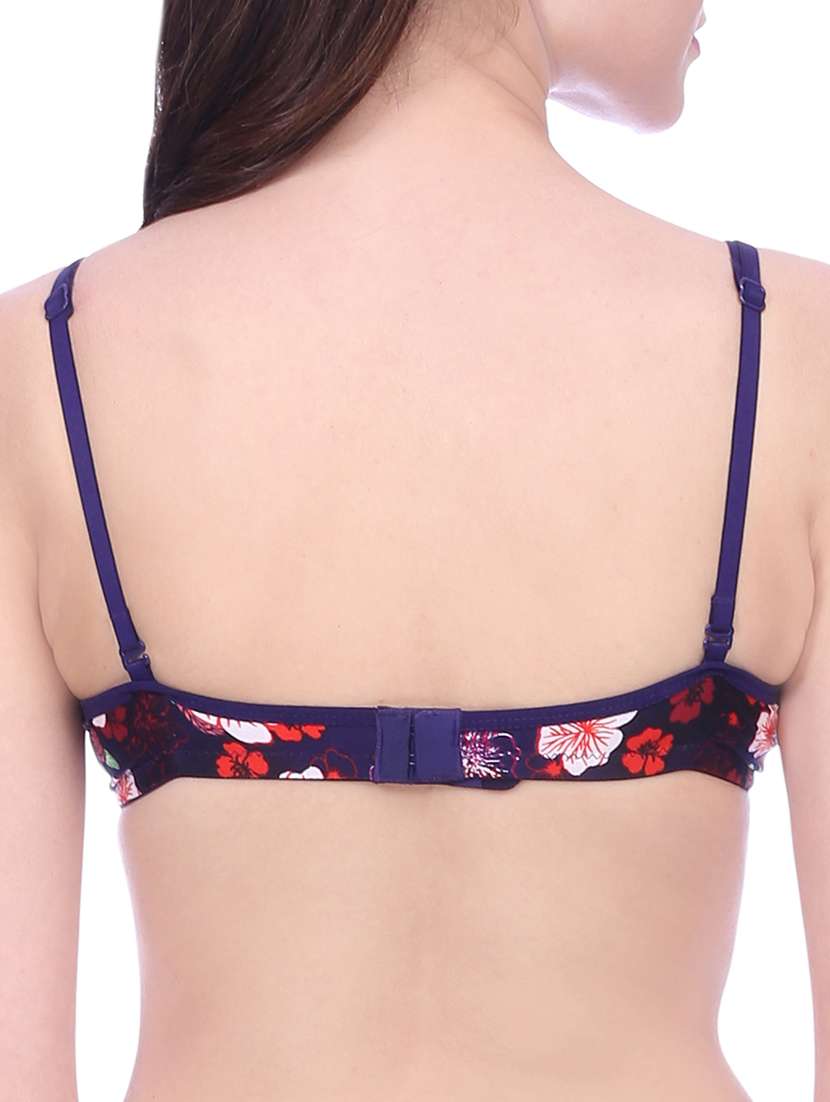 bow patch floral t-shirt bra - 15273393 - Standard Image - 1