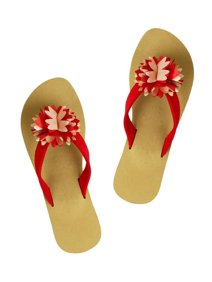 red toe separator  flip flop