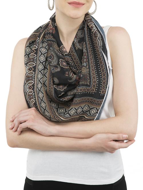 black viscose scarf - 15275561 - Standard Image - 0