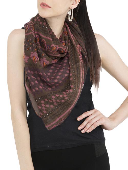 brown chiffon scarf - 15275914 - Standard Image - 0
