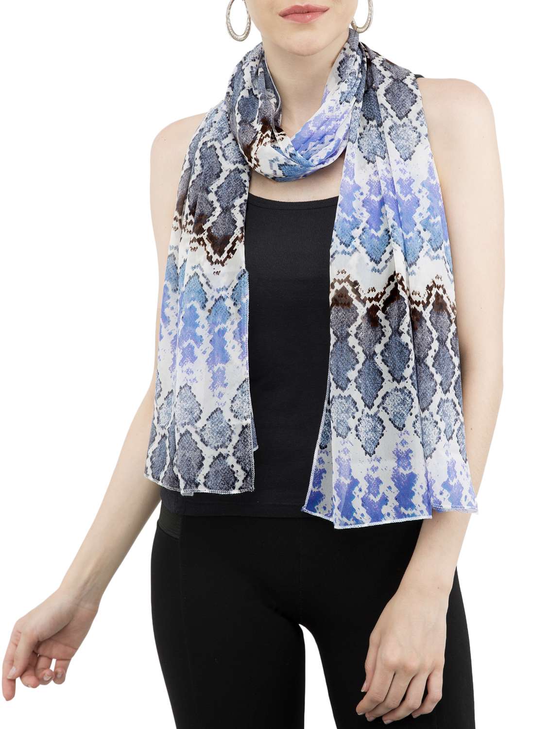 multi colored georgette scarf