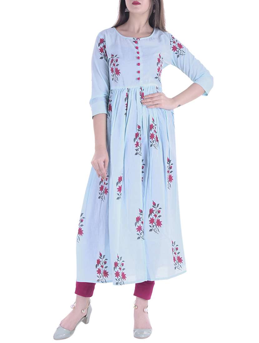 flared printed kurta