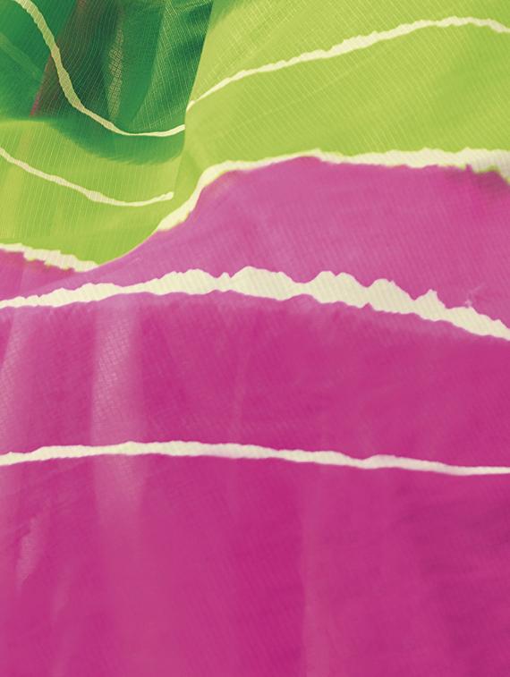 leheriya printed saree with blouse - 15281316 -  Standard Image - 1