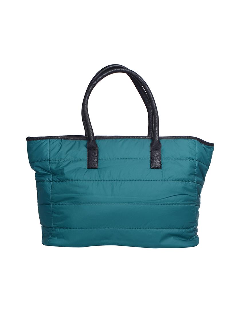 blue leatherette (pu) handbag - 15281647 -  Standard Image - 1