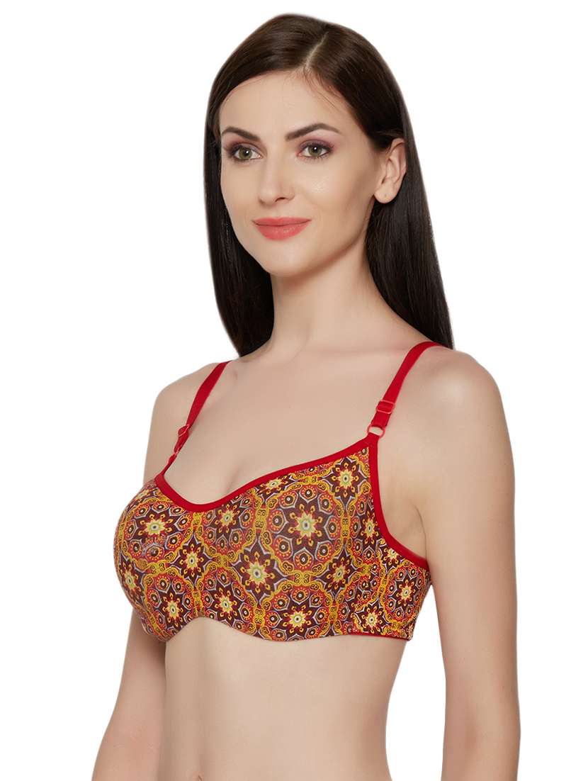 yellow printed bra - 15282240 - Standard Image - 1