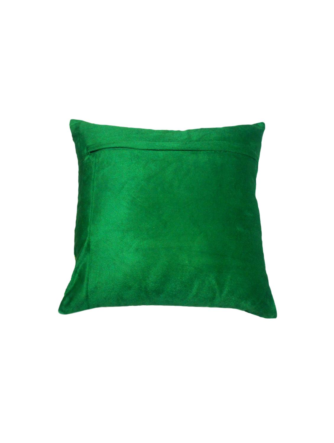 velvet cushion cover with foil print - 15284596 - Standard Image - 1