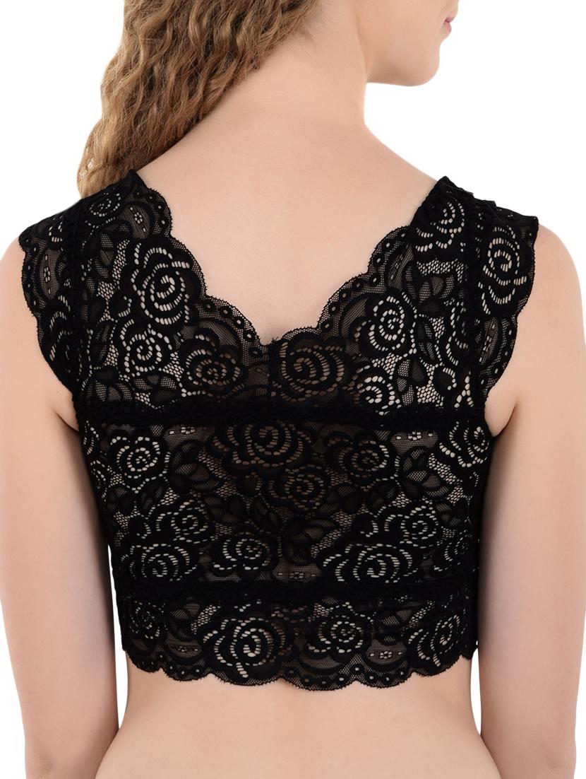 scallop hem lace bralette - 15297110 - Standard Image - 1