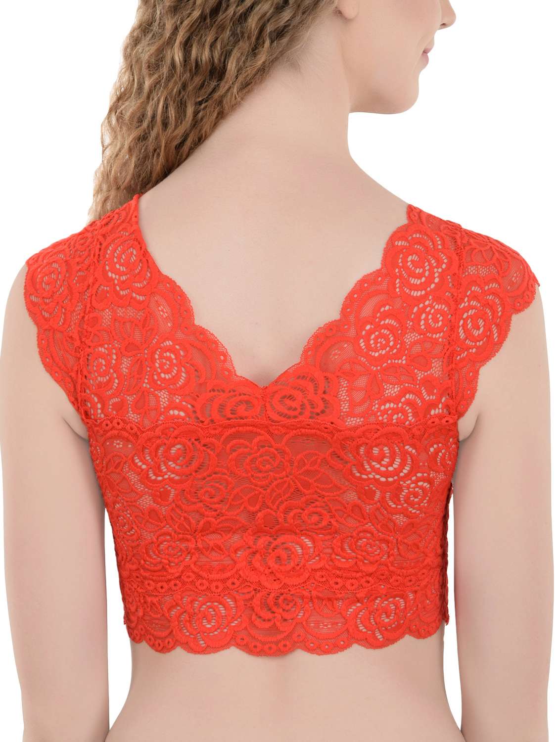 red laced bralette - 15297127 -  Standard Image - 1
