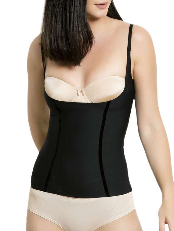 black solid shaper camisoles shapewear