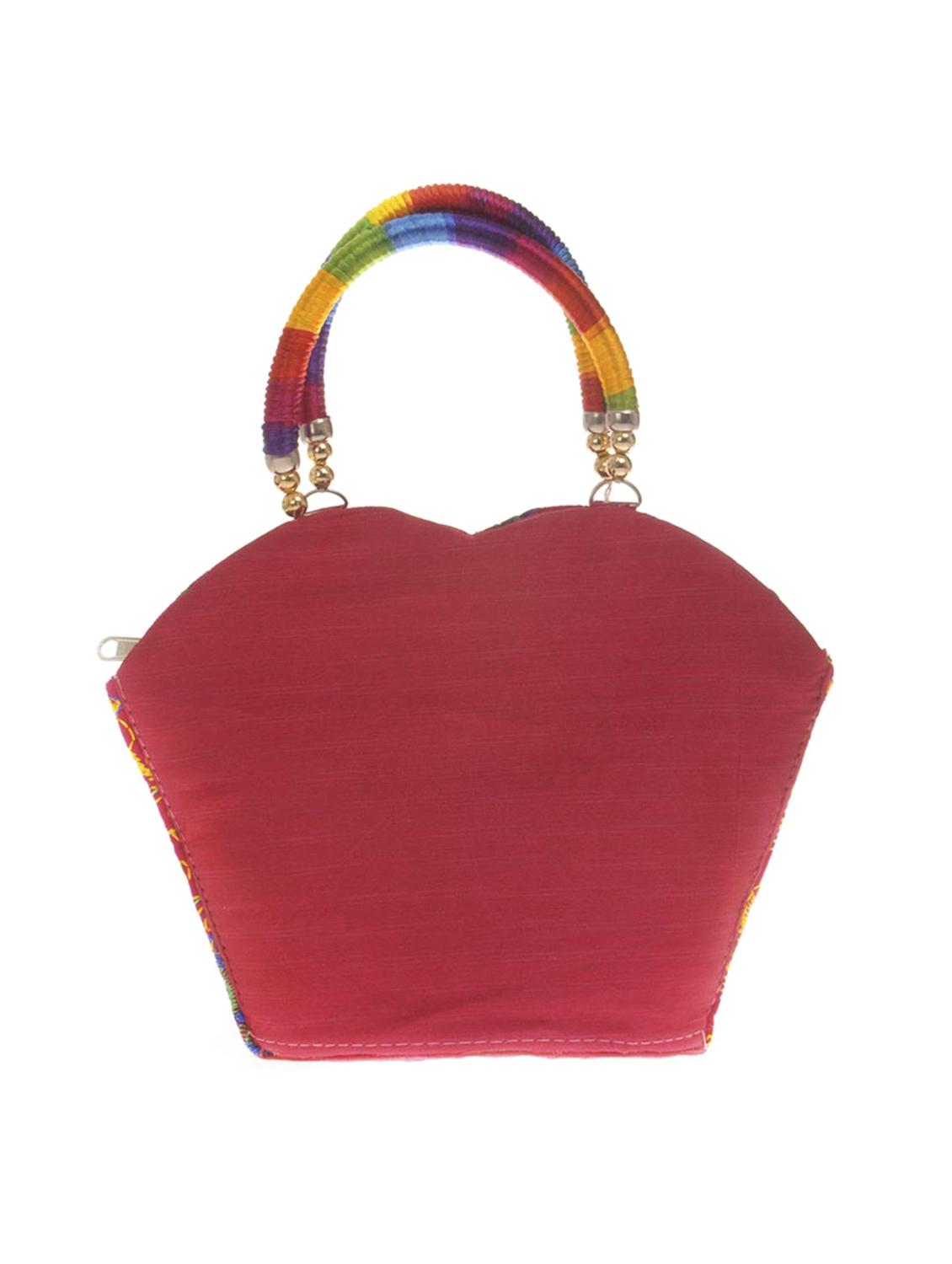 red cotton polyester blend handbag - 15304687 - Standard Image - 1