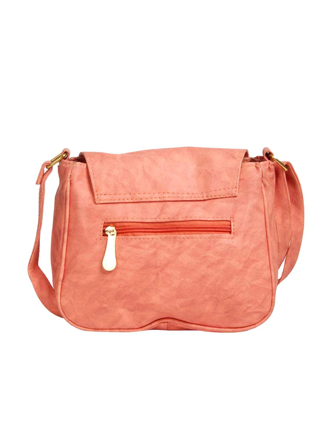 orange leatherette (pu) sling bag - 15304722 - Standard Image - 1