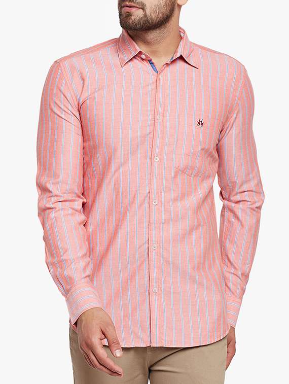 pink cotton casual shirt