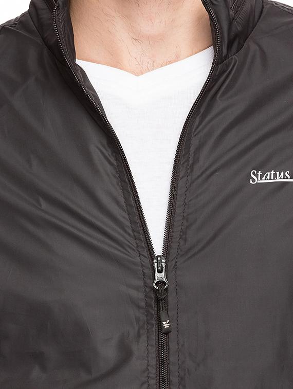 black nylon casual jacket - 15308195 - Standard Image - 4