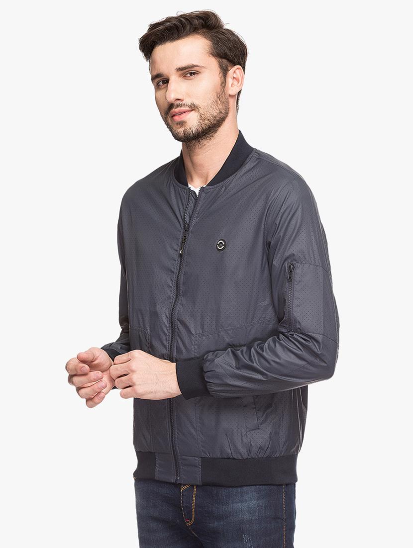 blue nylon casual jacket - 15308200 - Standard Image - 1