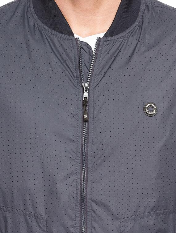 blue nylon casual jacket - 15308200 - Standard Image - 4