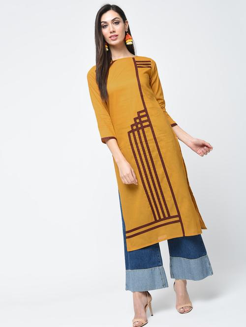women's straight kurta - 15312902 - Standard Image - 0