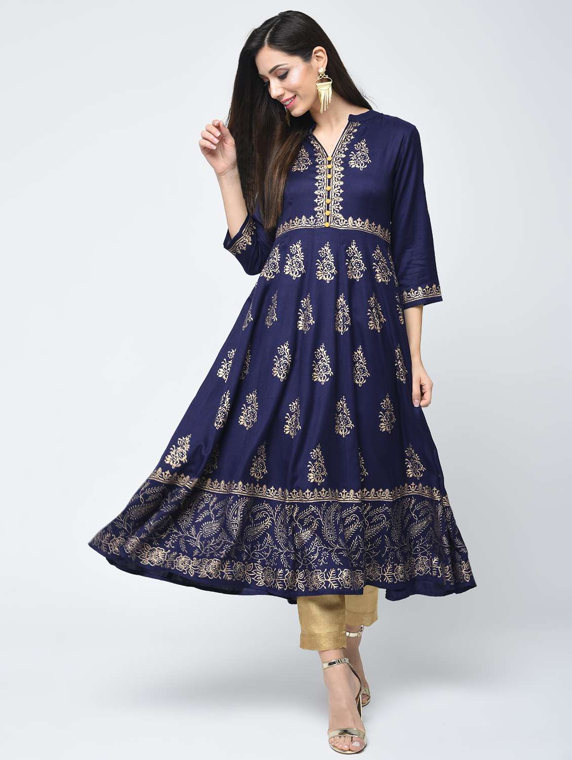 women's flared kurta