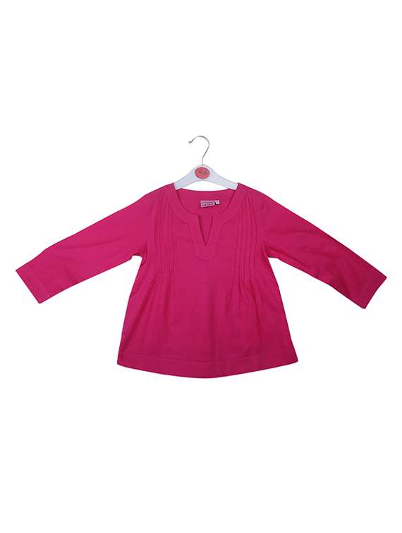 pink solid kurts