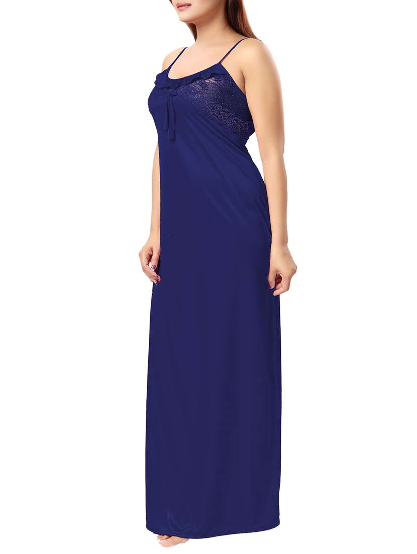 lace detail cami nighty - 15317951 -  Standard Image - 1