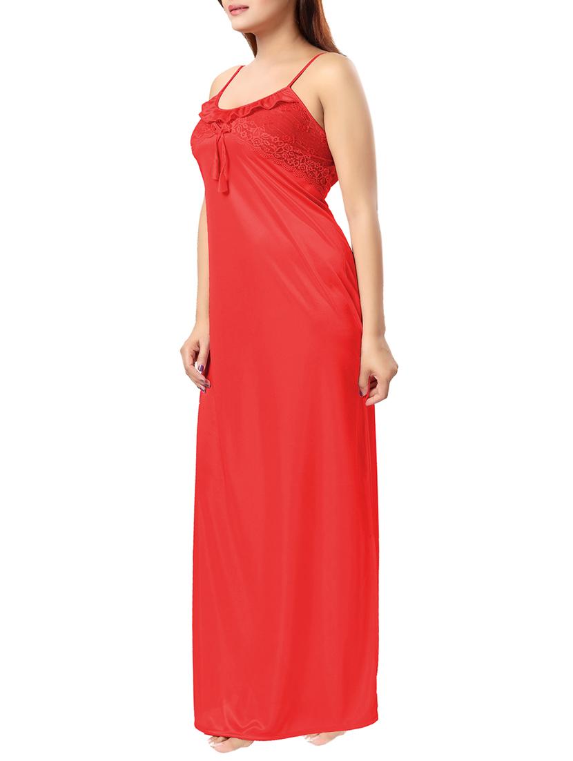 lace detail cami nighty - 15317952 - Standard Image - 1