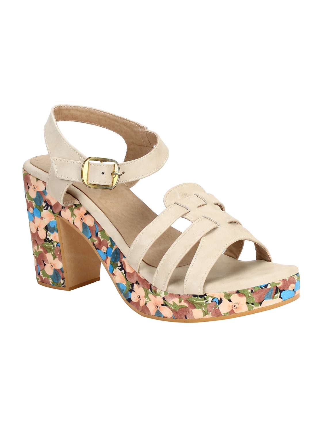 beige  ankle strap sandal