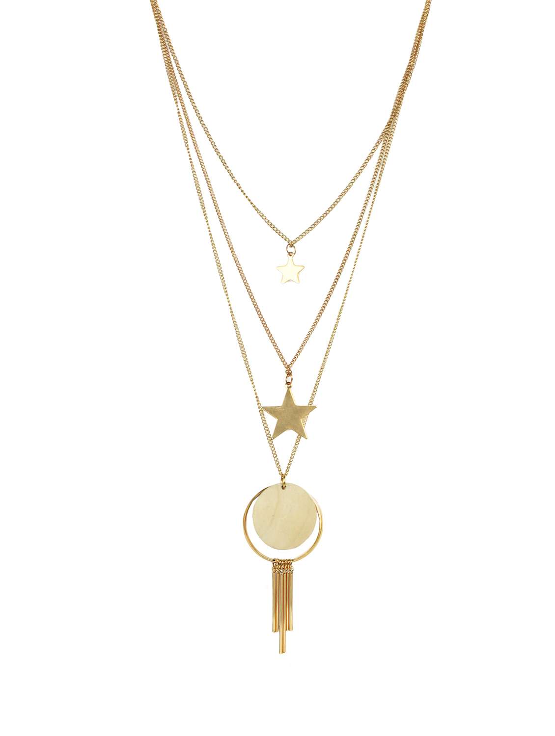 gold  plated long necklace