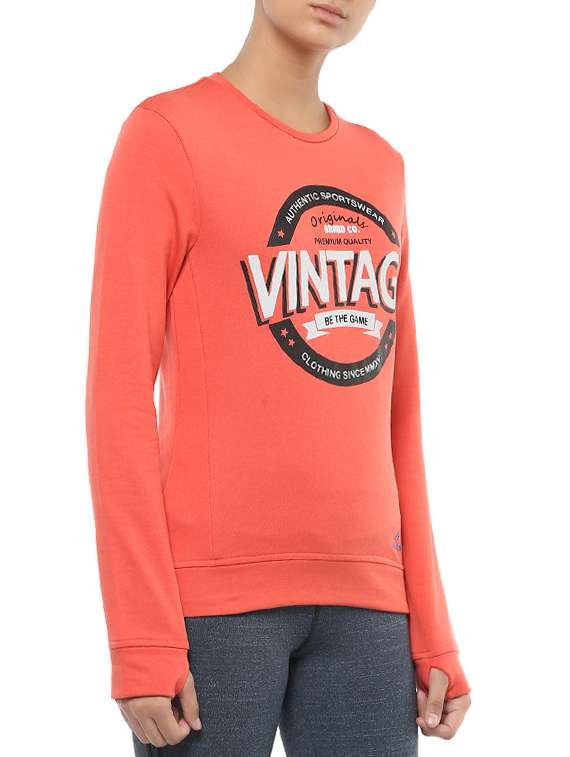 slogan printed sweatshirt - 15330316 -  Standard Image - 1