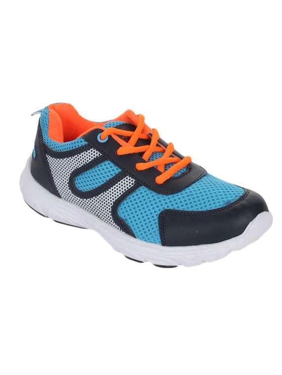 blue mesh sports shoe