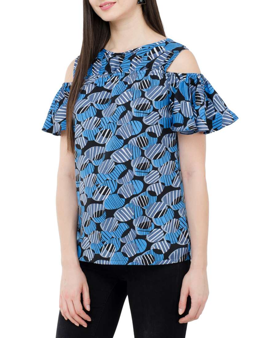 women's straight round neck top - 15331427 -  Standard Image - 1