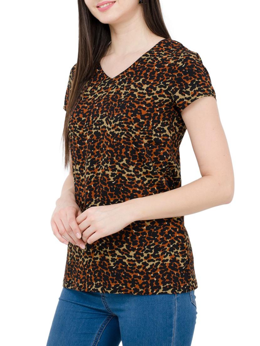 women's straight v neck top - 15331441 - Standard Image - 1