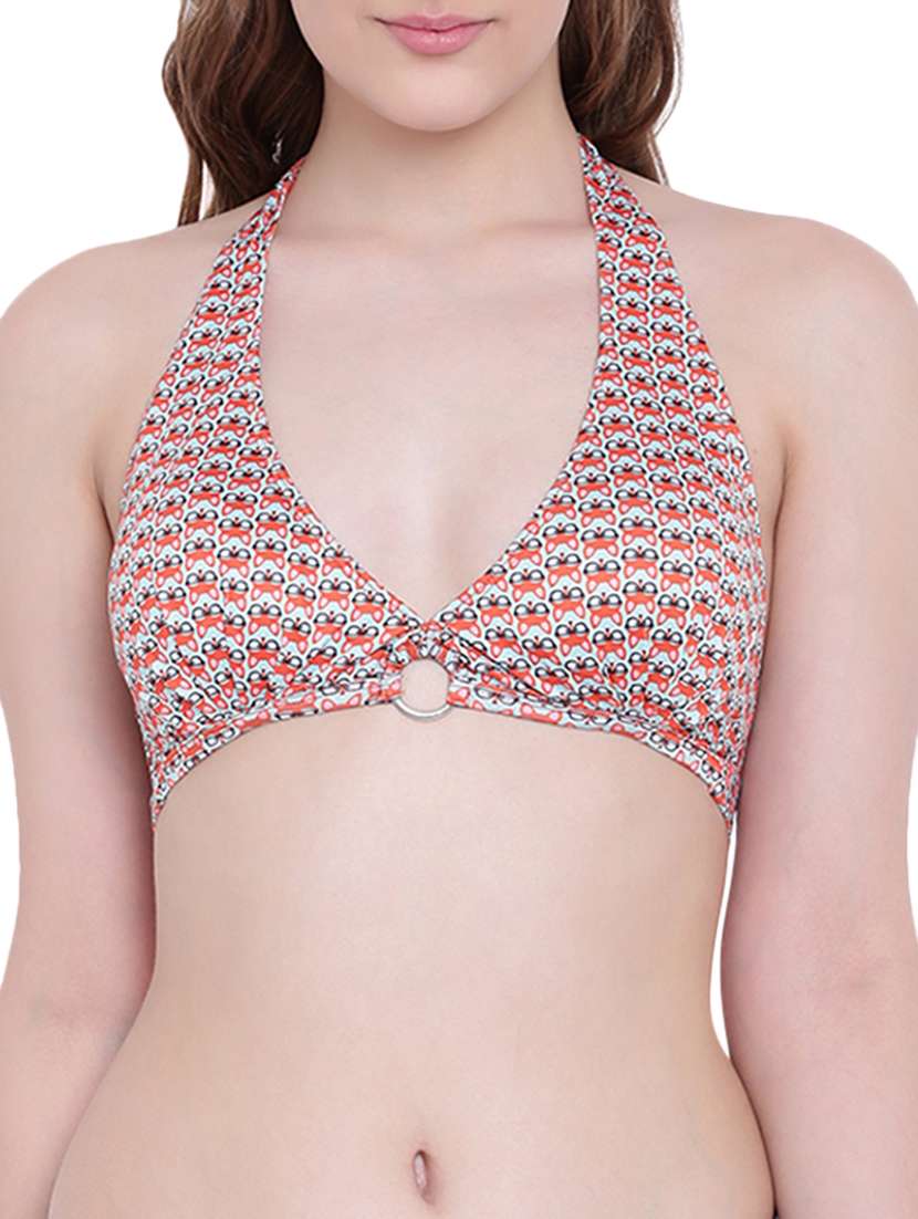ring detail quirky bra