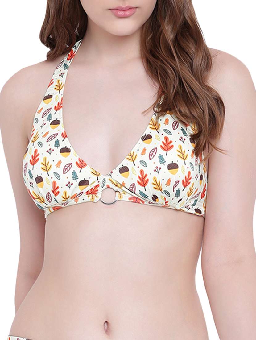 ring detail quirky bra