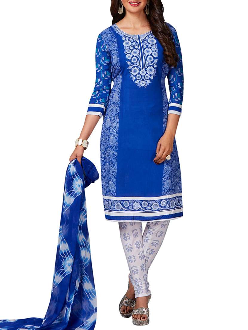 printed unstitched salwar suit