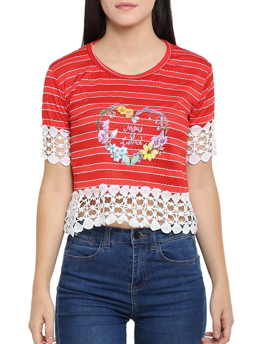 women's straight round neck top