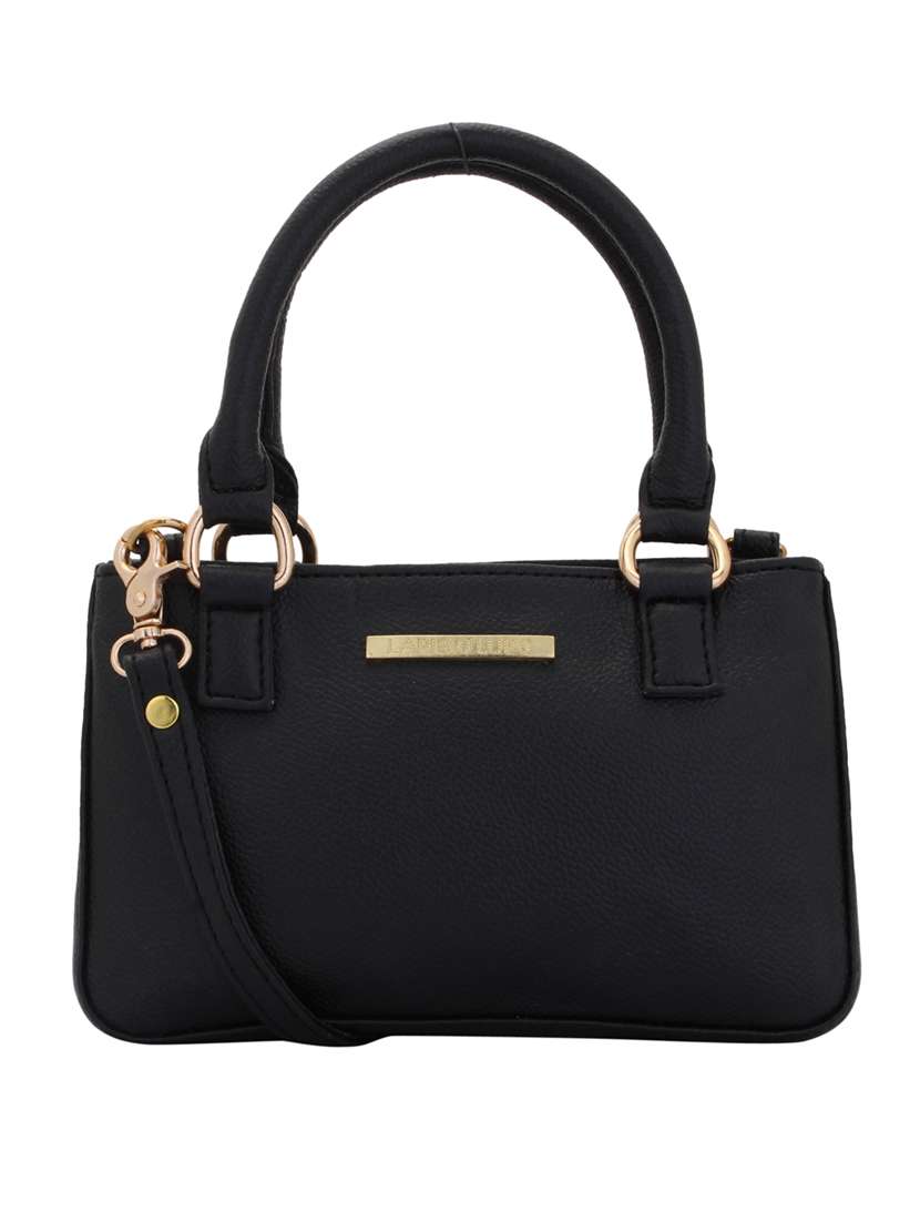 black leatherette (pu) handbag - 15338928 - Zoom Image - 0