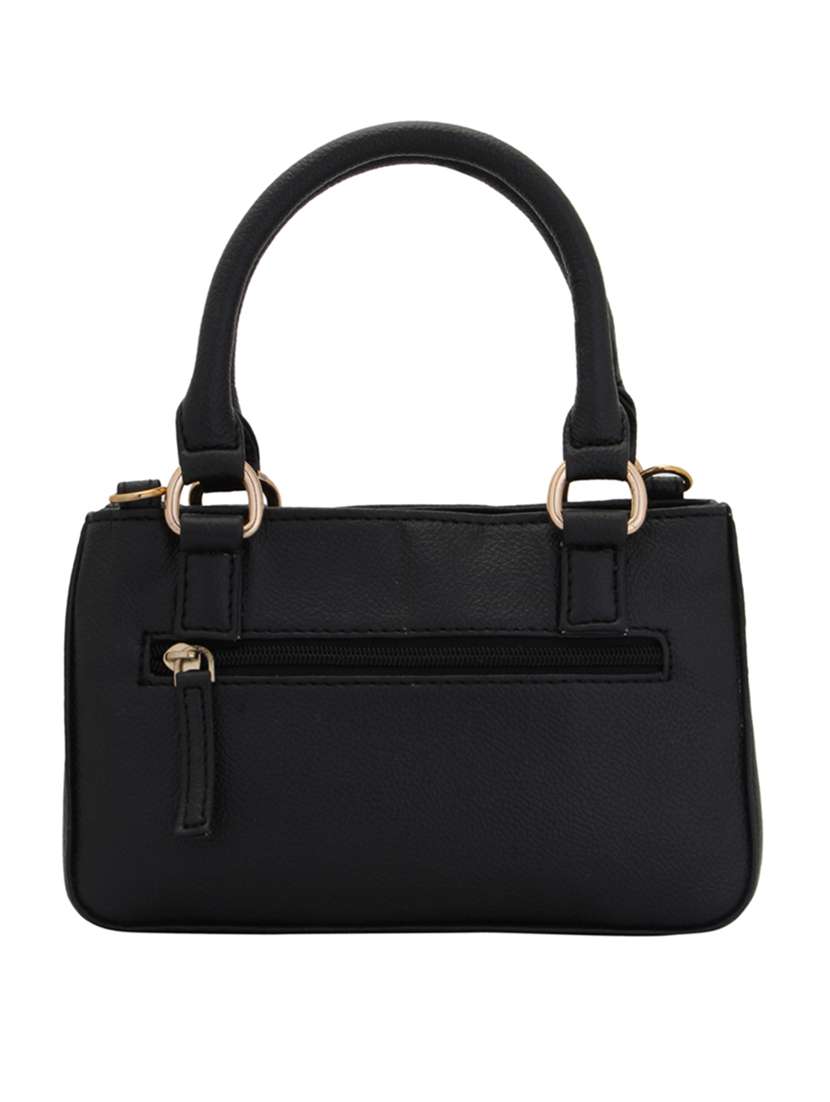 black leatherette (pu) handbag - 15338928 -  Standard Image - 1