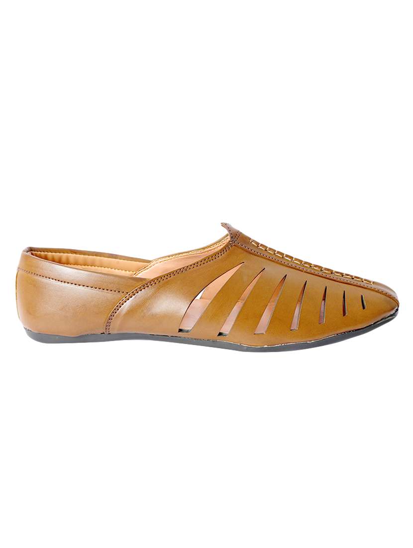 brown leatherette slip on juti - 15351308 -  Standard Image - 1