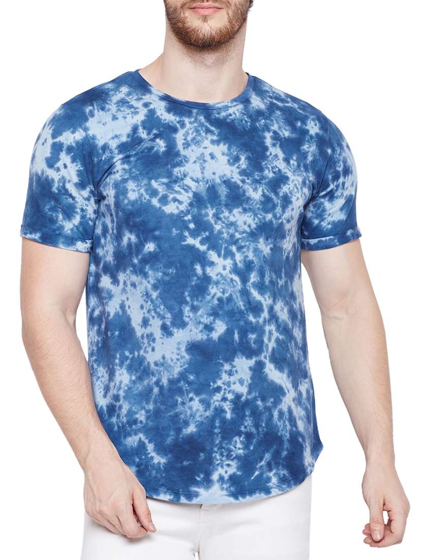 blue cotton t-shirt